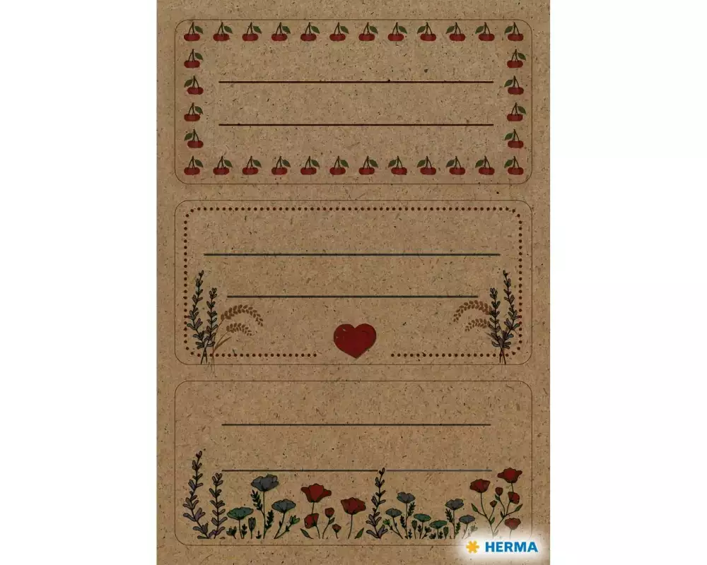 HERMA Vielzweck-Etiketten Silphie 67 x 35 mm, 3 Blatt