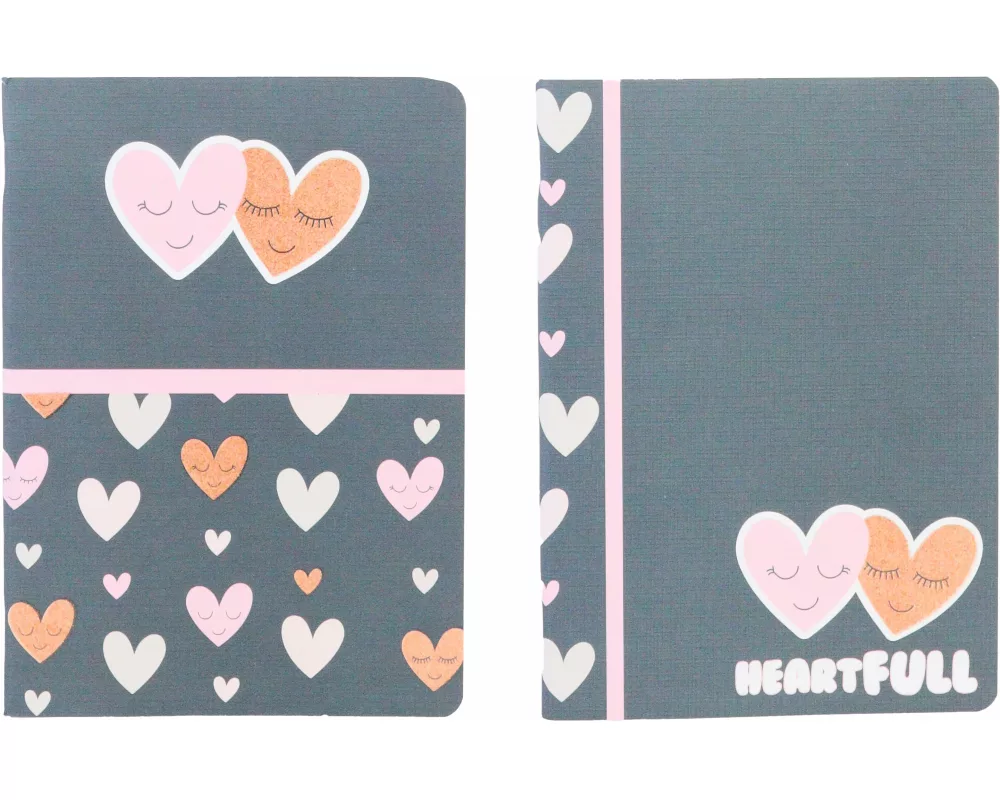 ANCOR Notizheft A5 118261 B'LOG HEARTS,90g,liniert 48B.