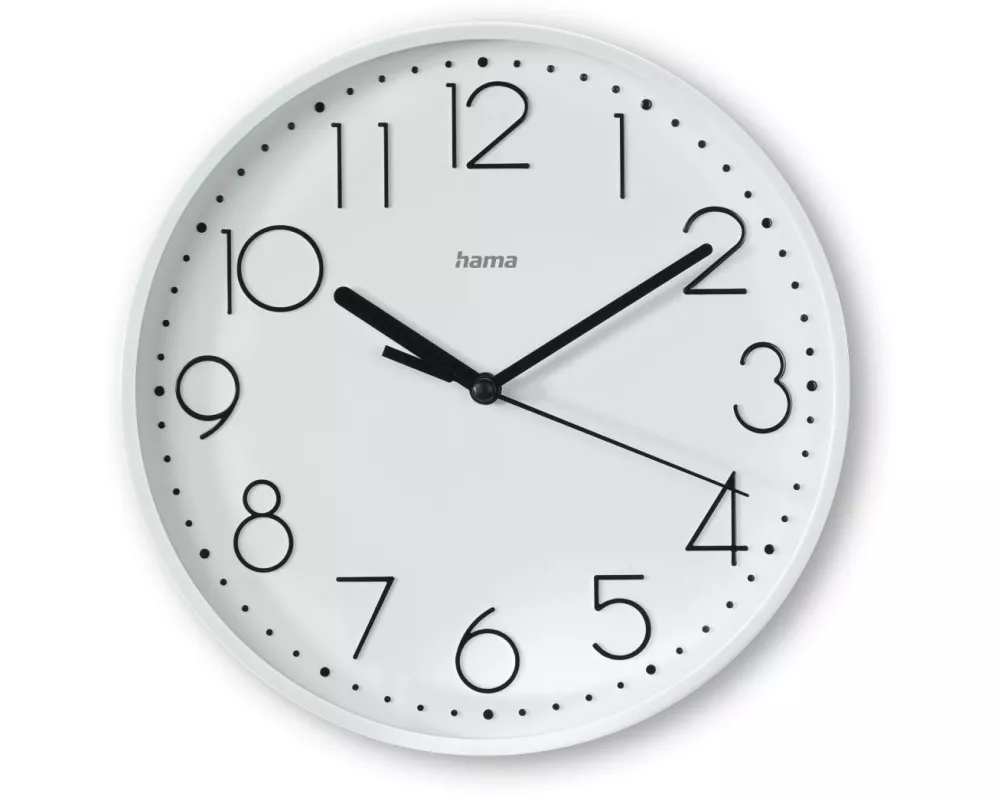 Hama Wanduhr Salina Ø 22 cm, Weiss