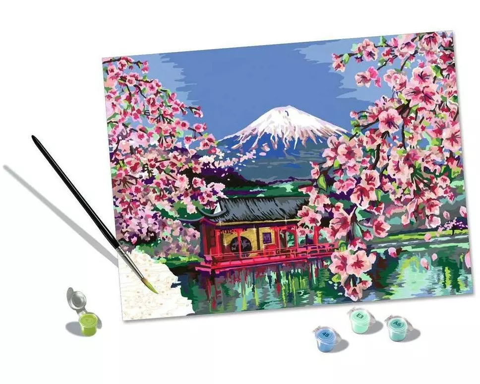 Ravensburger Malen nach Zahlen Japanese Cherry Blossom