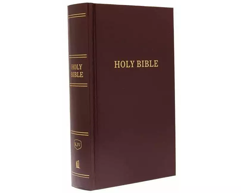 KJV, Pew Bible, Hardcover, Burgundy, Red Letter Edition