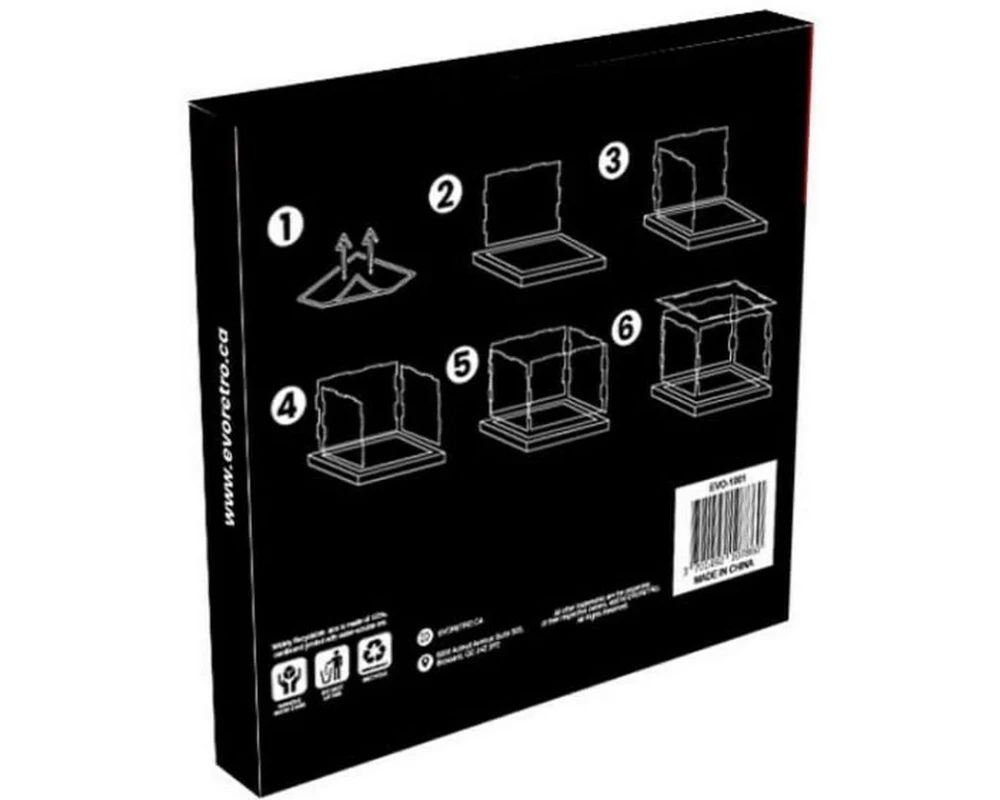 EvoRetro Acryl Box Modular Display UV-Schutz, 25 x 25 x 25 cm