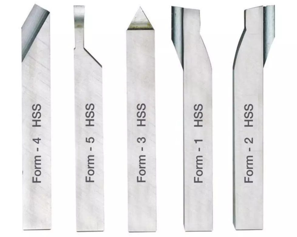 Proxxon Zubehörset 10 x 10 x 80 mm HSS Drehstahl Set 5 Teile