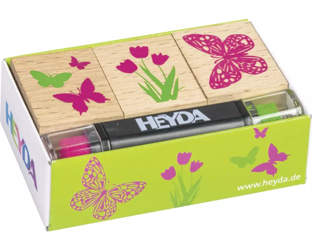 Heyda Stempelset Frühling 8 x 4.5 x 2.5 cm