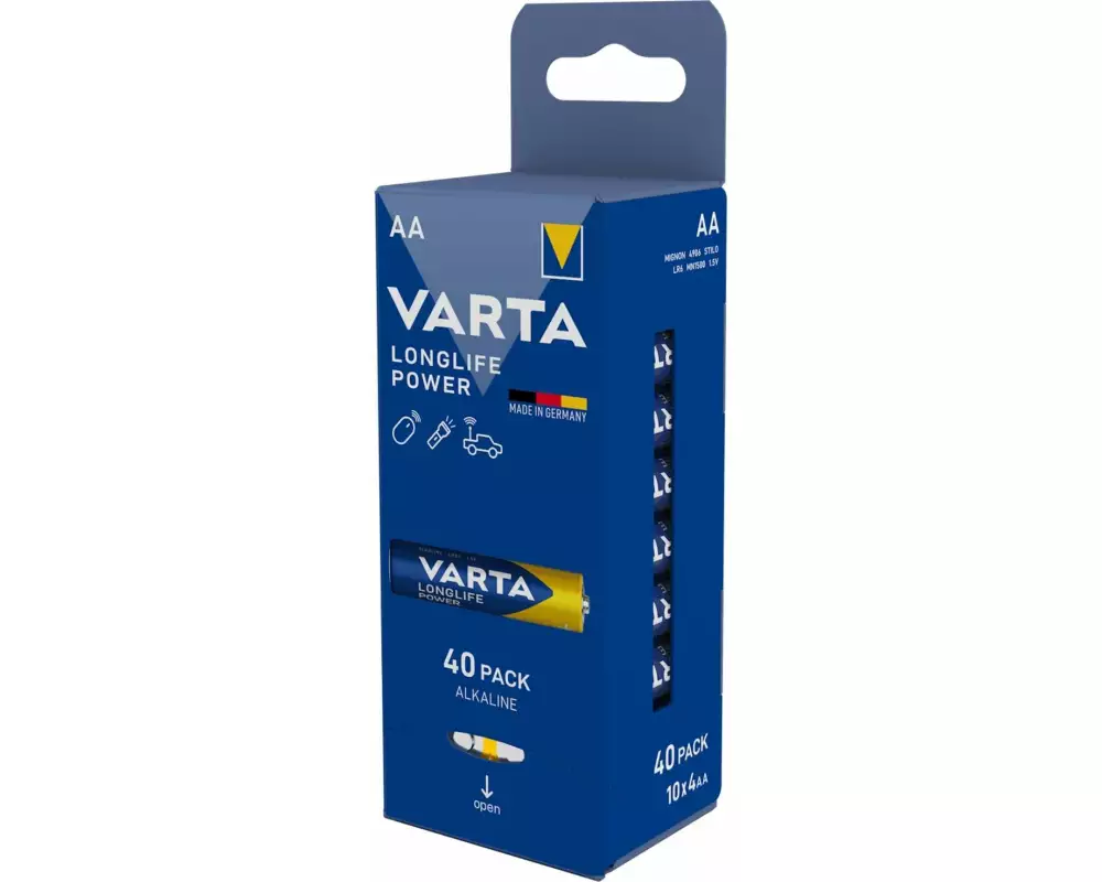 Varta Batterie Longlife Power AA , 40 Stück