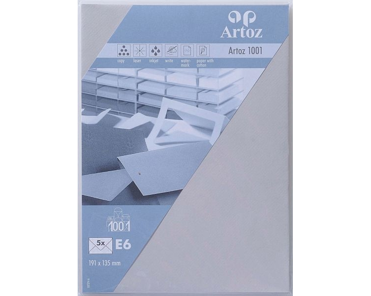 ARTOZ Couverts 1001 E6 107374182 100g, lichtgrau 5 Stück