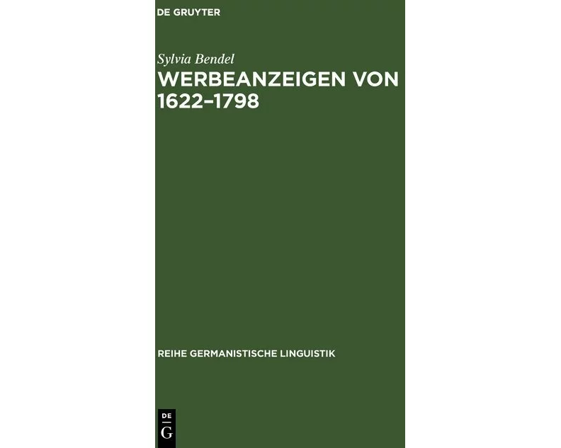 Werbeanzeigen von 1622-1798