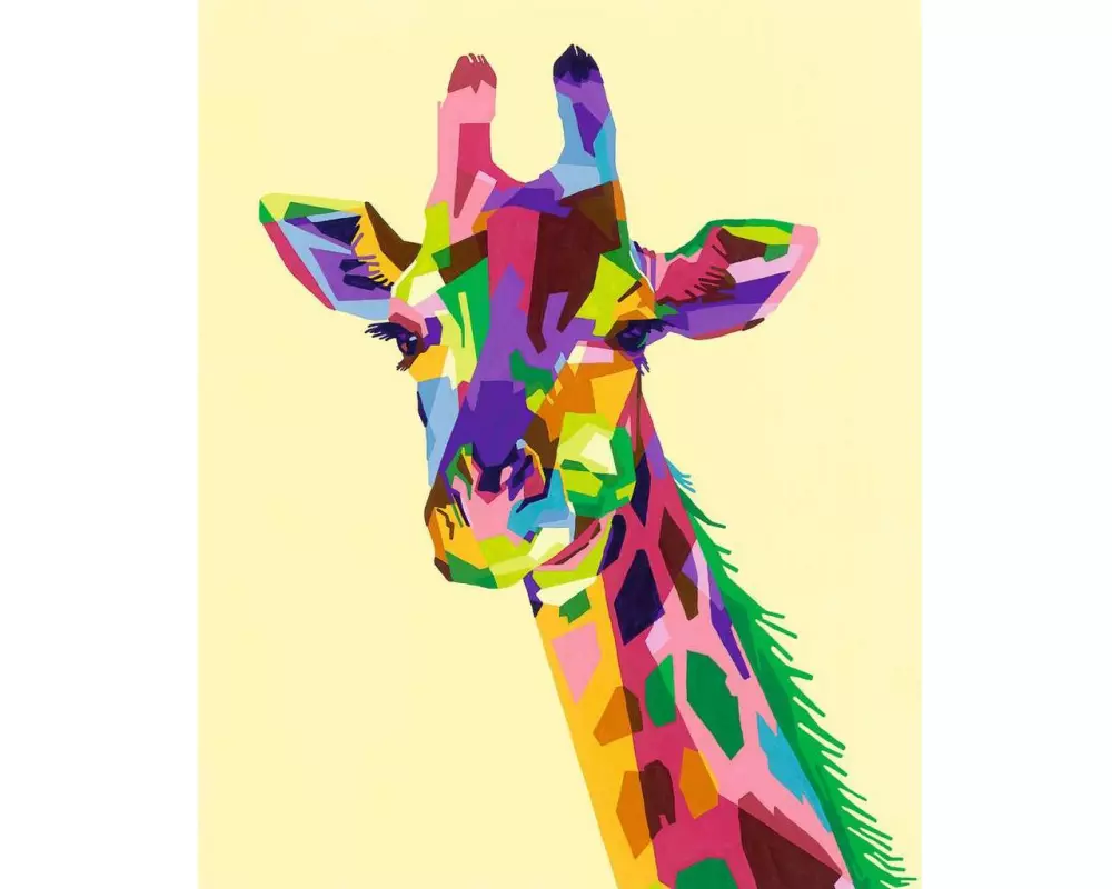 Ravensburger Malen nach Zahlen Funky Giraffe 24 x 30 cm