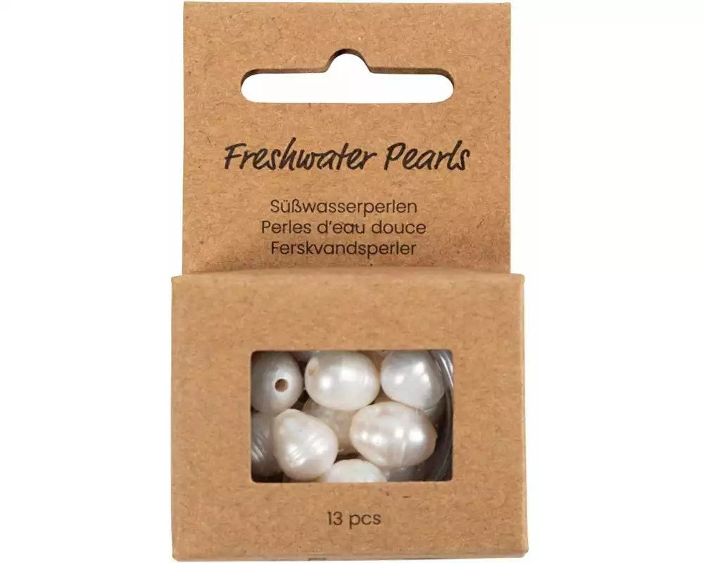 Creativ Company Perlen-Set Süsswasserperlen 9-11 mm