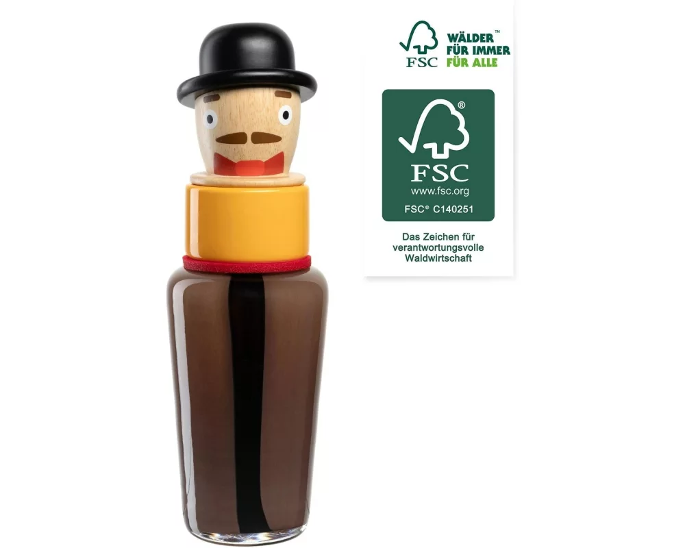 Leonardo Vase Luigi 33 cm, Braun