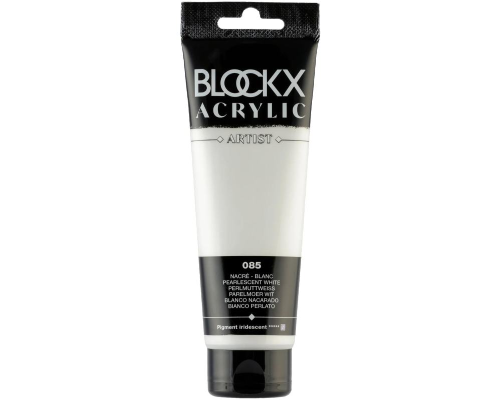 BLOCKX Acrylfarbe 120ml 60085BXC perlmuttweiss
