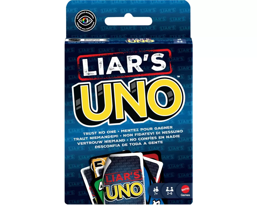 Mattel Spiele Kartenspiel UNO Liar's ab 7 Jahren, 2-6 Spieler