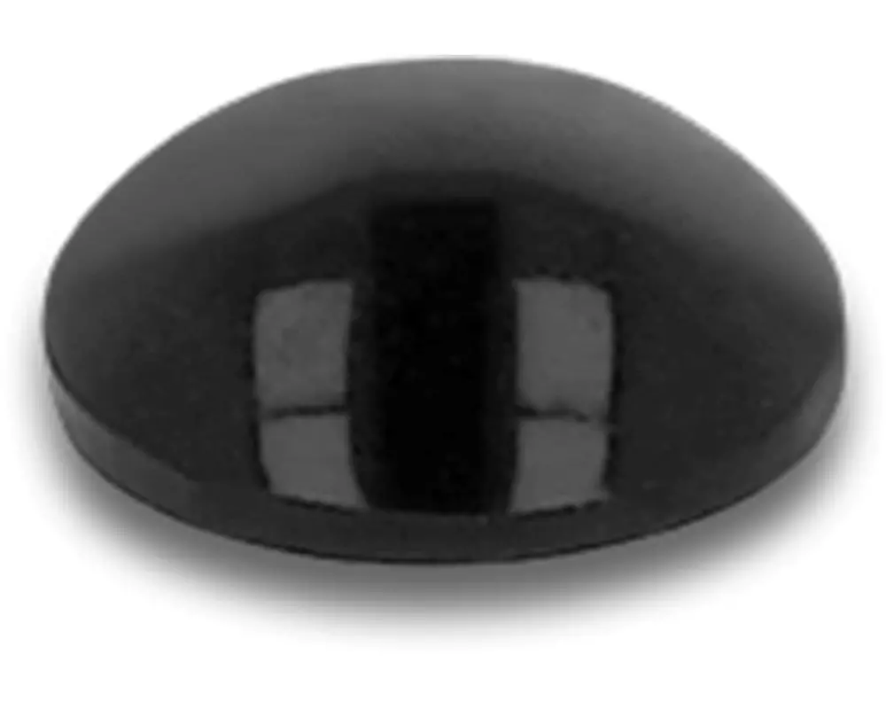 Delock Gummifüsse 5 x 2mm rund, selbstklebend, 100 Stück, schwarz