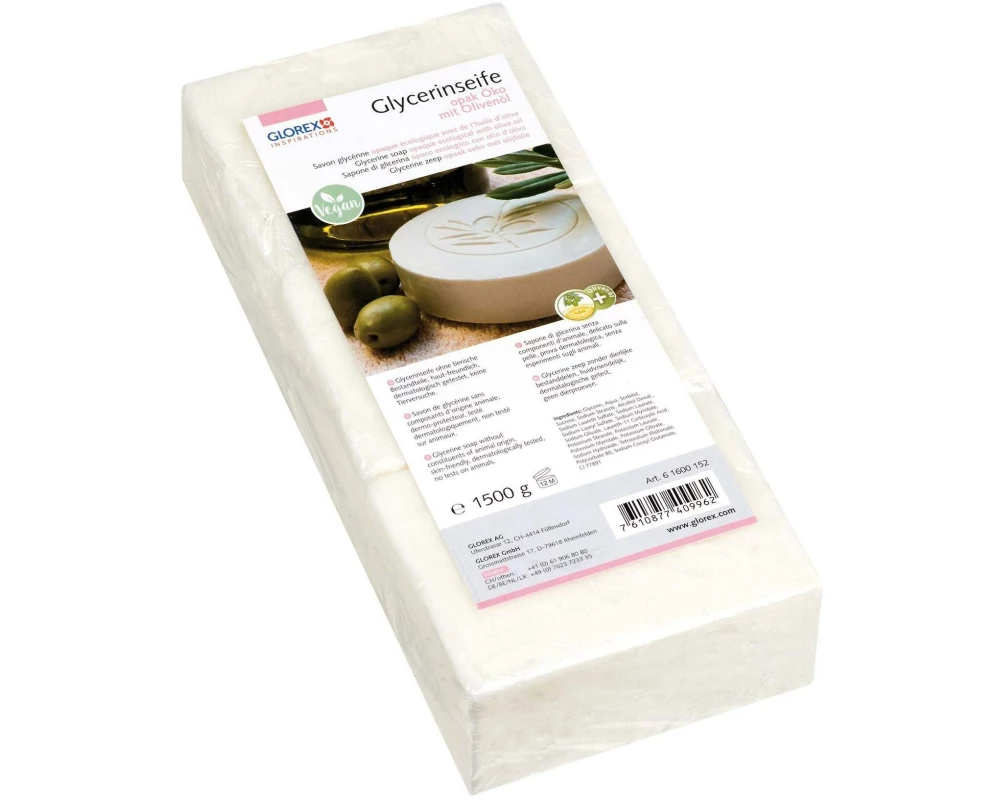 Glorex Glycerinseife Öko Opak, 1500g
