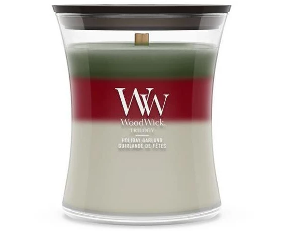 Woodwick Holiday Garland im Glas, 110 - 120 h