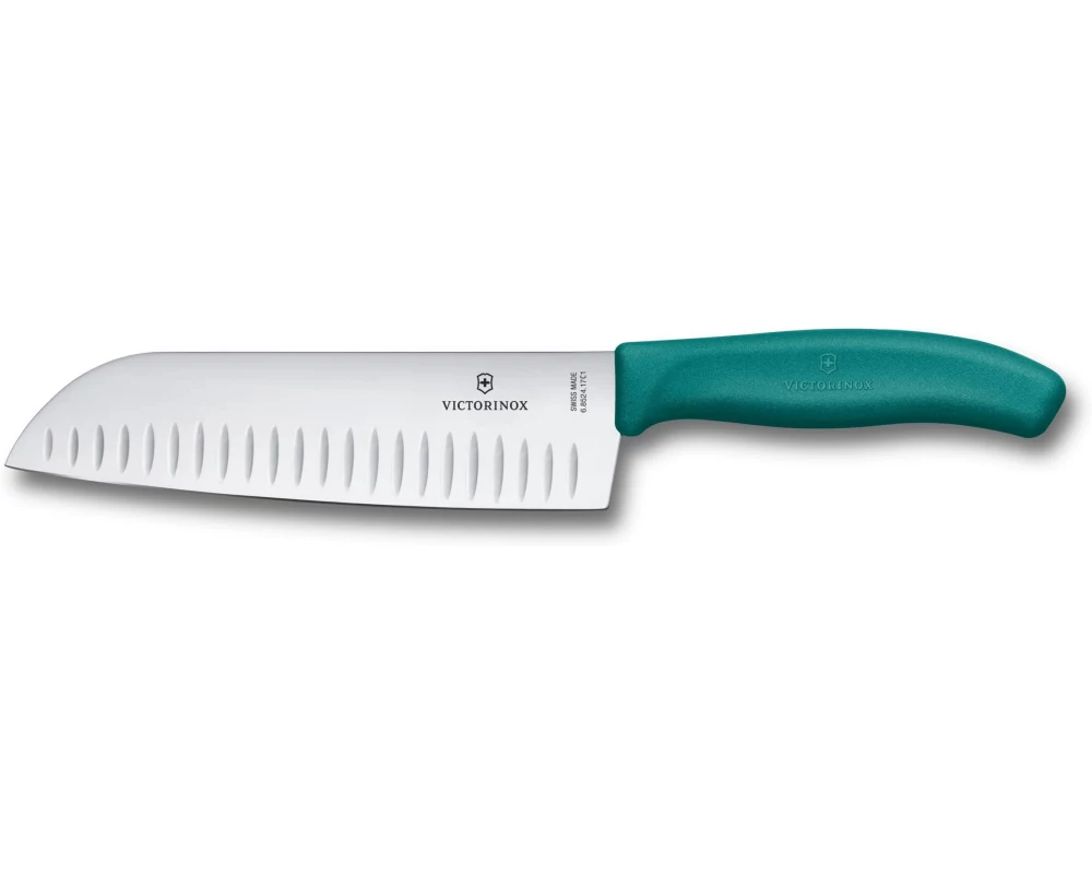 Victorinox Santokumesser Swiss Classic, 17 cm, Blister, Grün