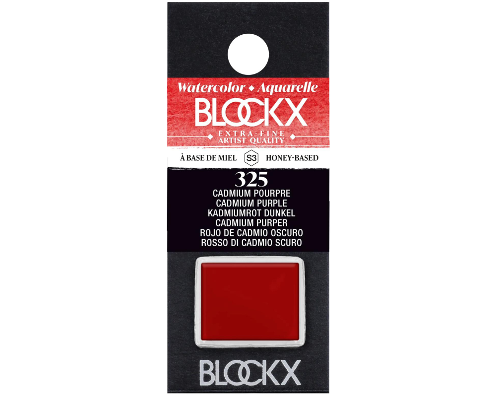 BLOCKX Aquarellfarbe 1.5ml 41325BXC kadmiumrot dunkel