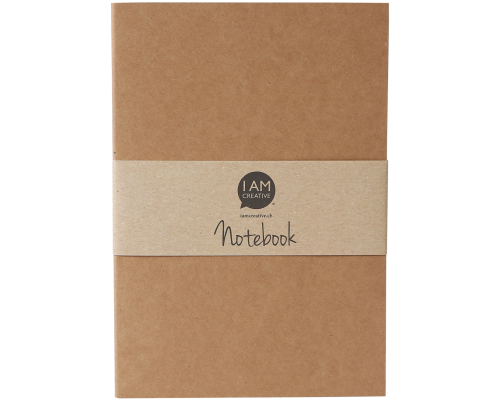 I AM CREATIVE Notizbuch A5 MAA4005.09 natur 60 Seiten