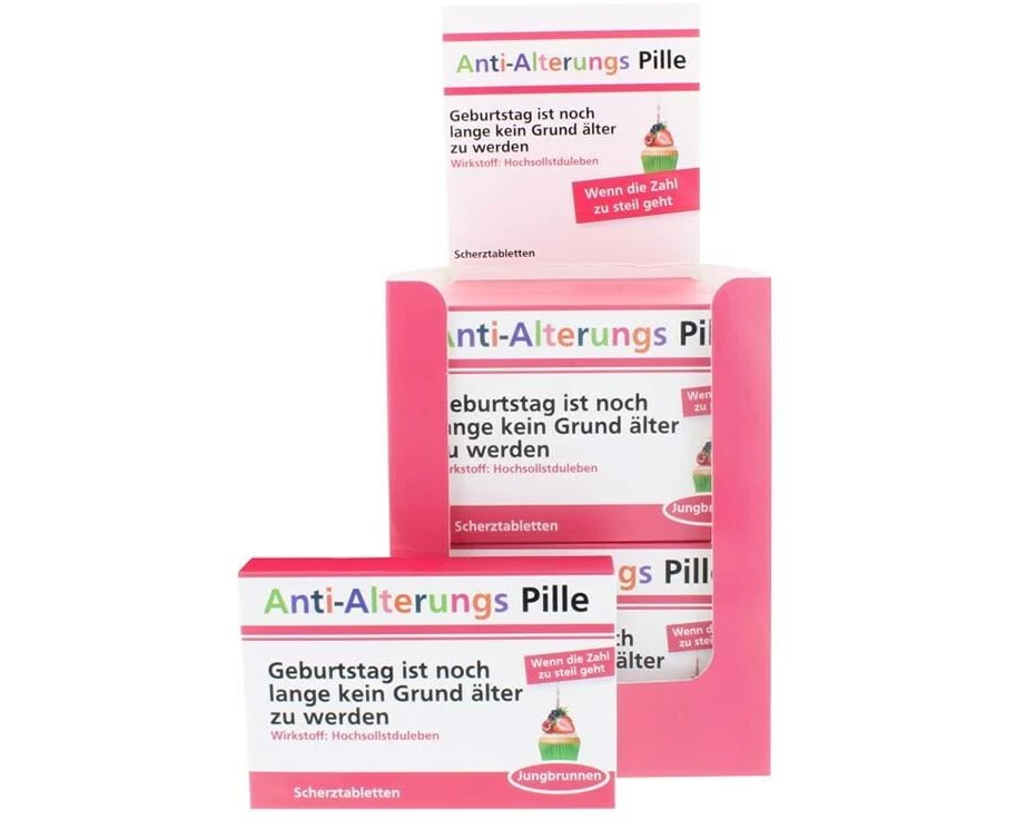 Trend Import Scherztabletten Anti-Aging-Pille 22 g, aus Schokolade
