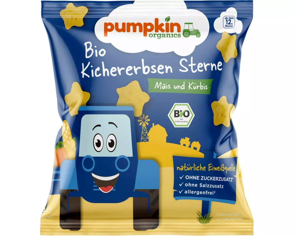 pumpkin organics Kichererbsen-Pops 20 g