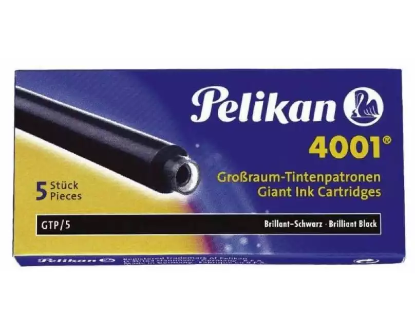 Pelikan Tintenpatrone Grossraum GTP/5 Schwarz, 5 Stück