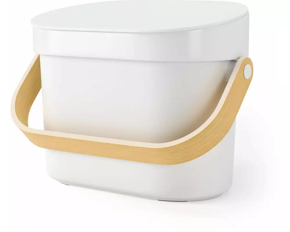 Umbra Komposteimer Bellwood 4 l, Nature/Weiss