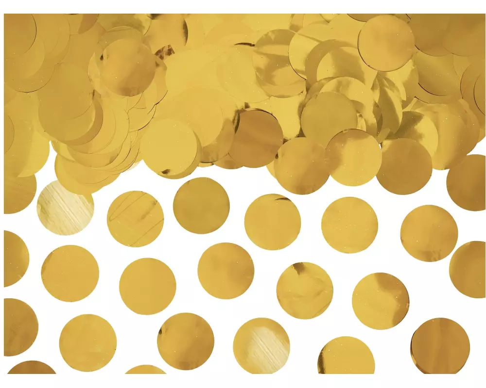 Partydeco Streudeko Kreise Gold