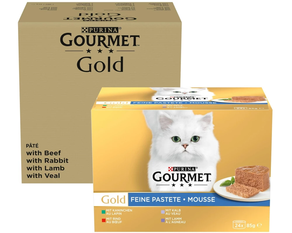 Purina Gourmet Gold Feine Pastete Fleisch 96 x 85 g + 24 x 85 g