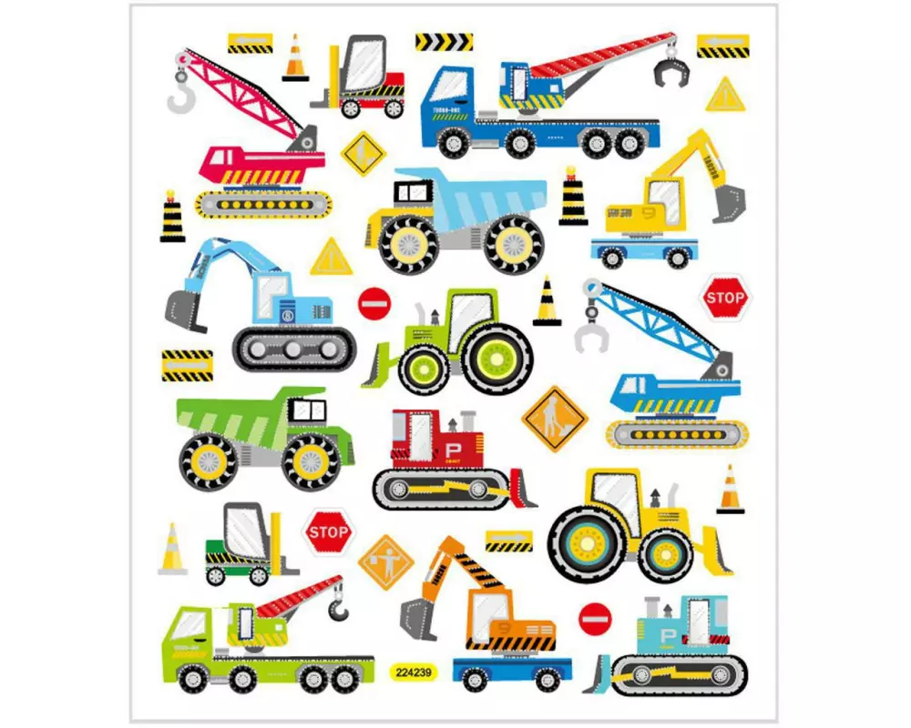 Creativ Company Motivsticker Fahrzeuge, 1 Blatt