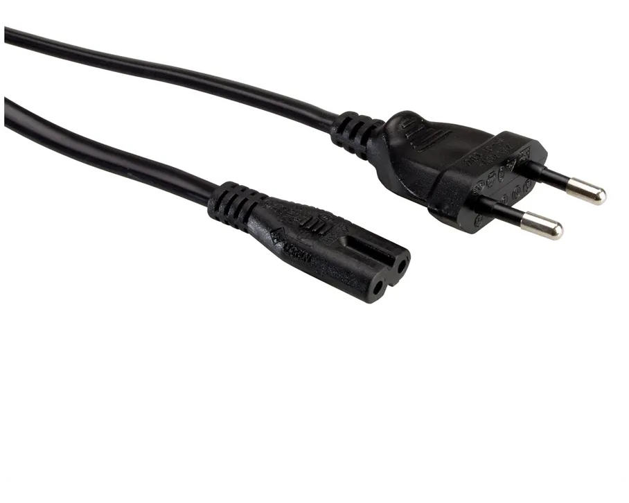 ROLINE Netzkabel Black 19.07.2096 Euro-Flach auf C7 Buchse 1.8m