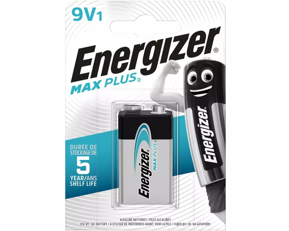 Energizer Batterie Max Plus 9V E-Block , 1 Stück
