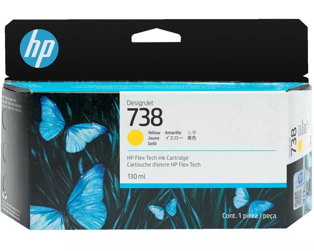 HP Tinte Nr. 738 (498N7A) Yellow