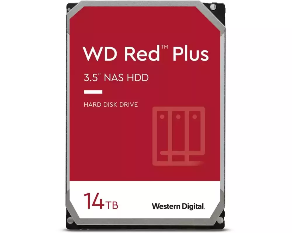 Western Digital Harddisk WD Red Plus 3.5" SATA 14 TB