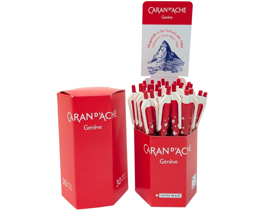 CARAN D'ACHE Kugelschreiber 825 825.296 Schweizer Kreuz 30 Stück