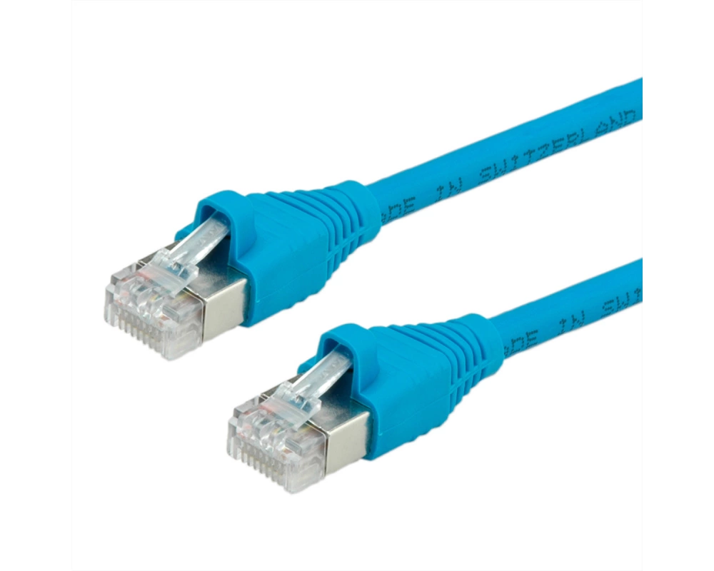 DÄTWYLER Patchkabel Cat.6 (Class E) S/FTP, CU 7702 flex LSOH, AMP, blau, 30 m