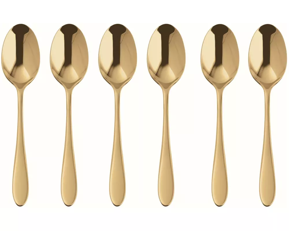 Sambonet Espressolöffel Velvet 6 Stück, Gold