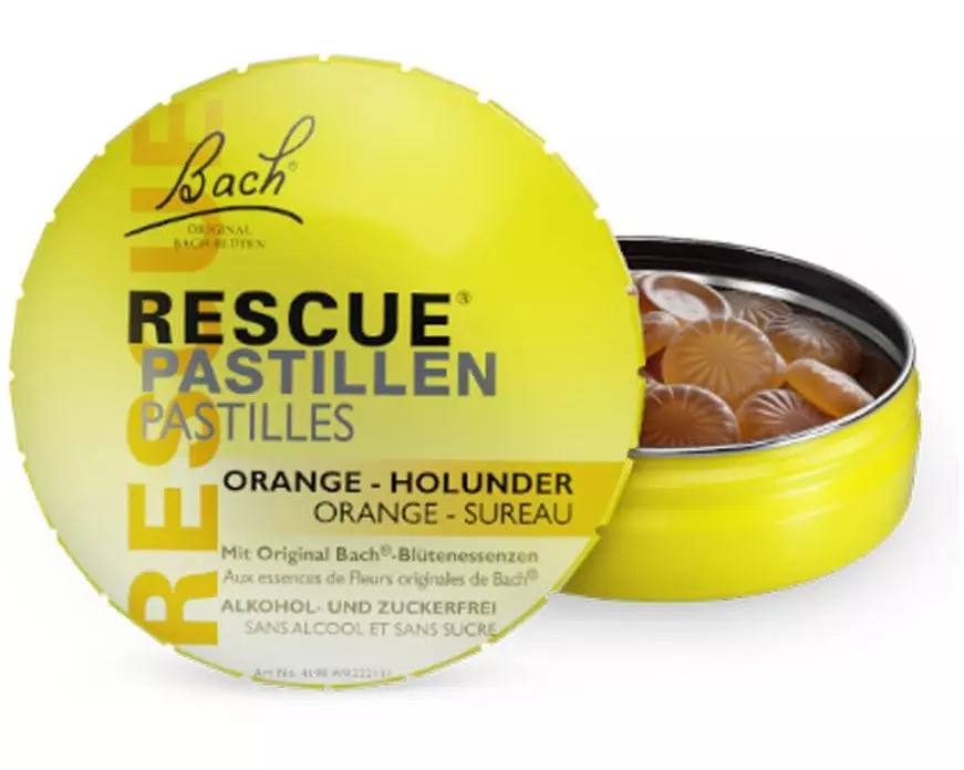 Rescue Pastillen Orange-Holunder 50 g