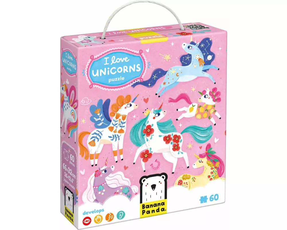 Banana Panda Puzzle Ich liebe Einhörner