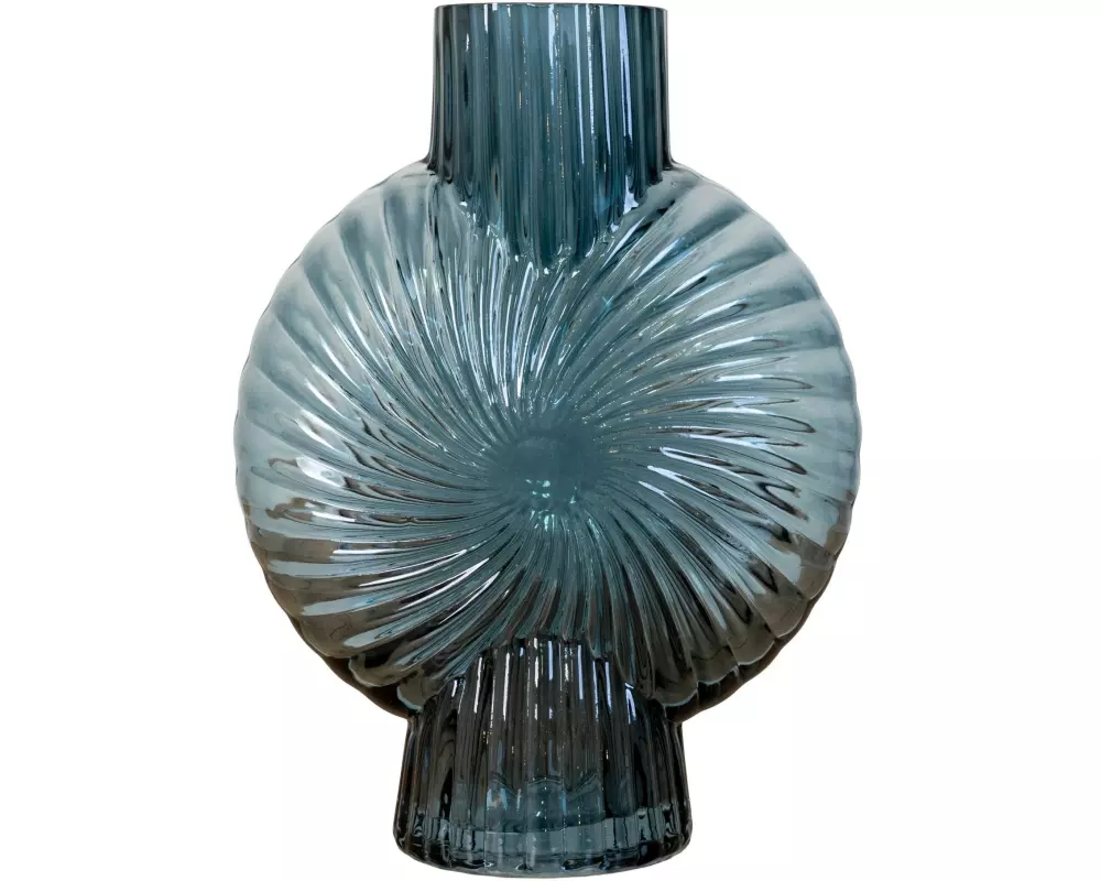 House Nordic Vase rund 20.5 cm, Blau