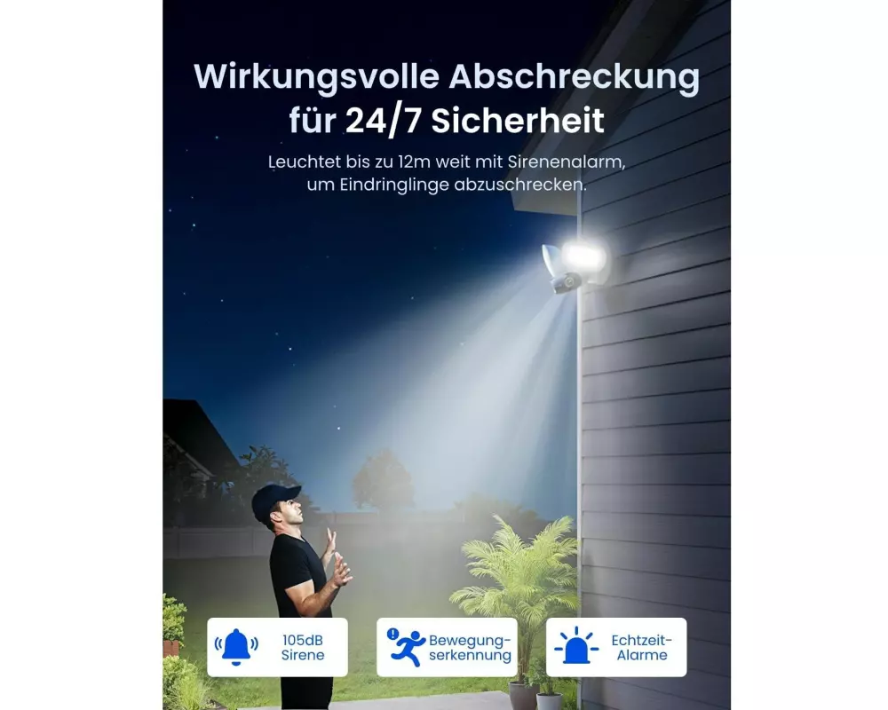 Reolink Netzwerkkamera Floodlight F751W 180° 4K WiFi
