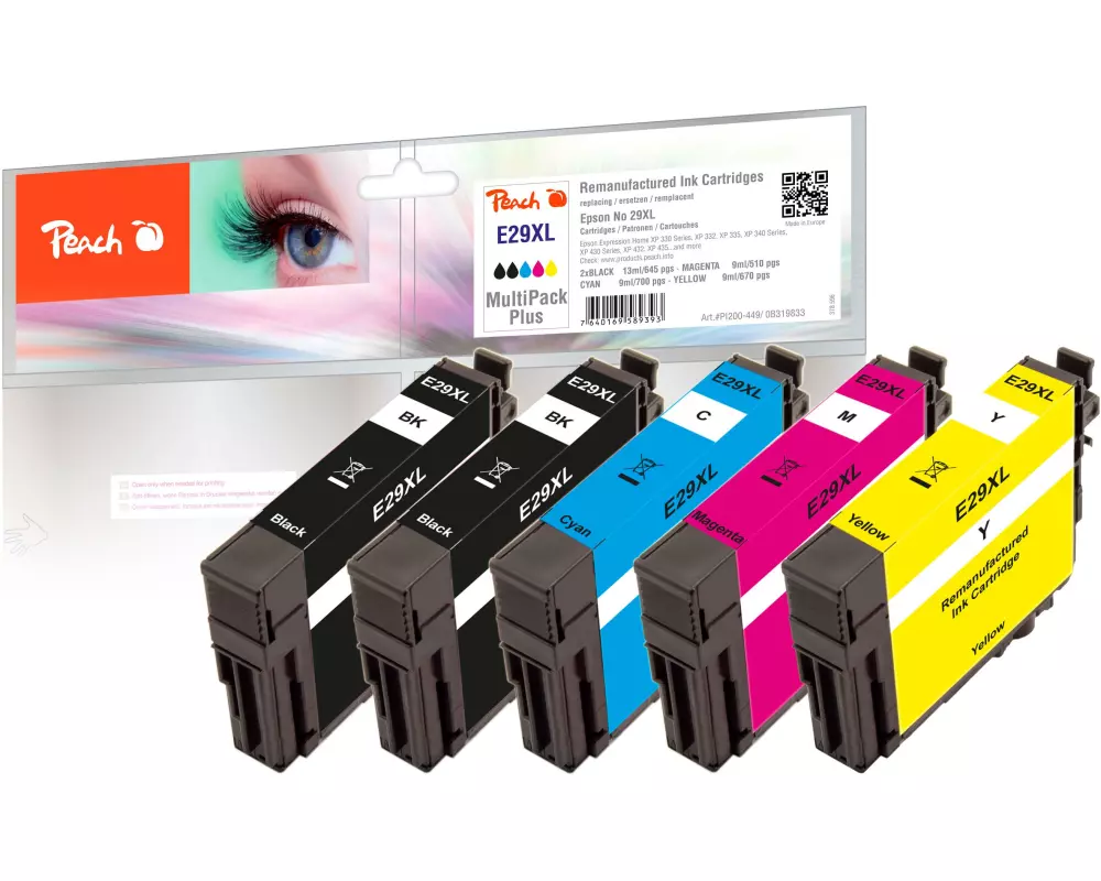 Peach Tinte Epson No. 29XL Multi-Plus Magenta/Yellow/Black/Cyan