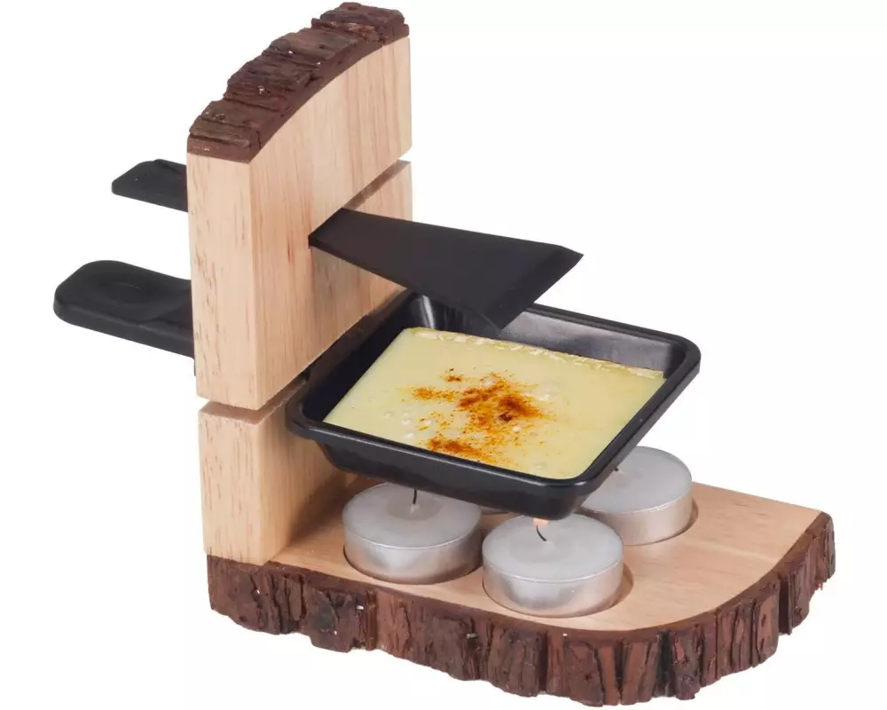 Nouvel Teelicht-Raclette Nouvel Raclette Single Wood Braun