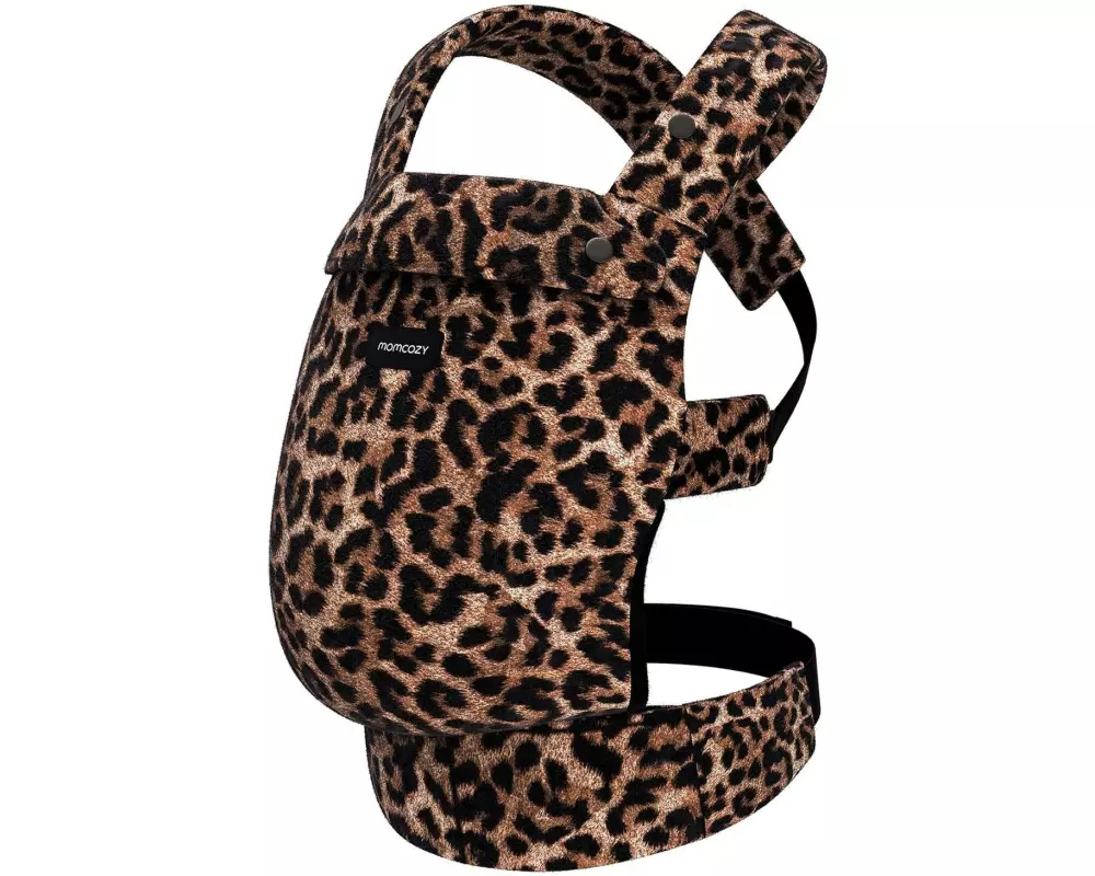 momcozy Babytrage Leopard Braun
