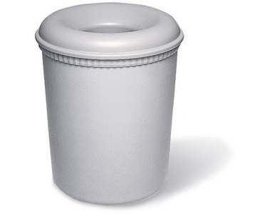 EXACOMPTA Sicherheitspapierkorb 42541D grau 15lt