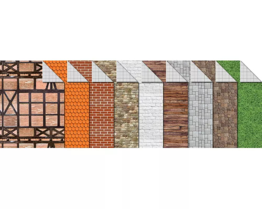 URSUS Bastelkarton Modellbau A4, 300 g/m², sortiert