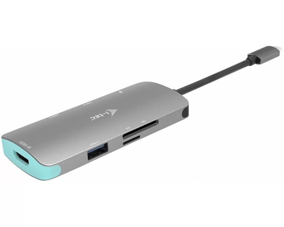 I-TEC USB-C Metal Nano, 3x Display, DP, HDMI, and VGA, Docking Station, Power Delivery, 100 W