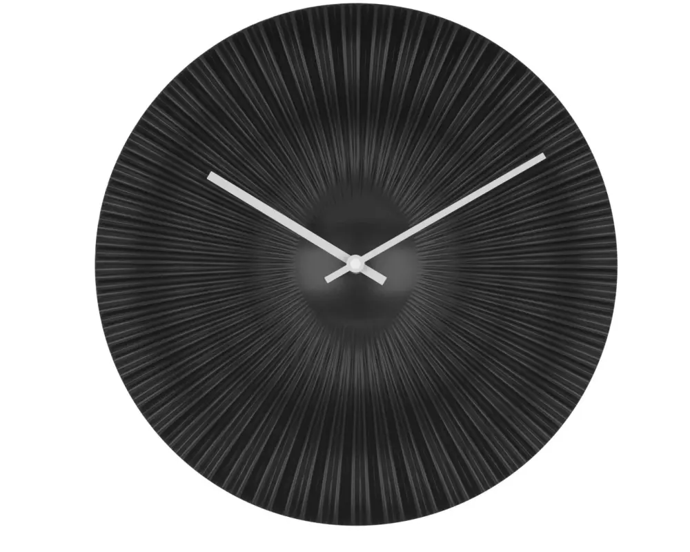 TFA Dostmann Wanduhr Rokoko Schwarz