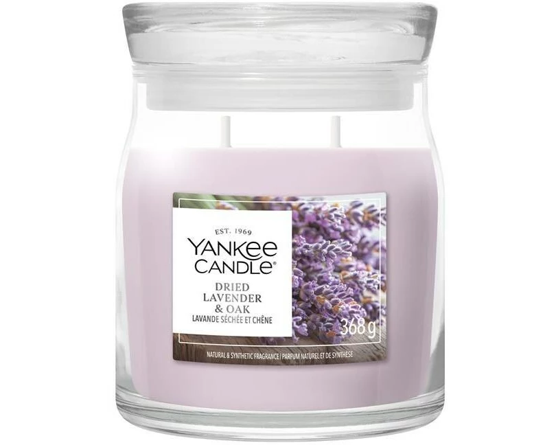 Yankee Candle Signature Duftkerze Dried Lavender & Oak Signature Medium Jar