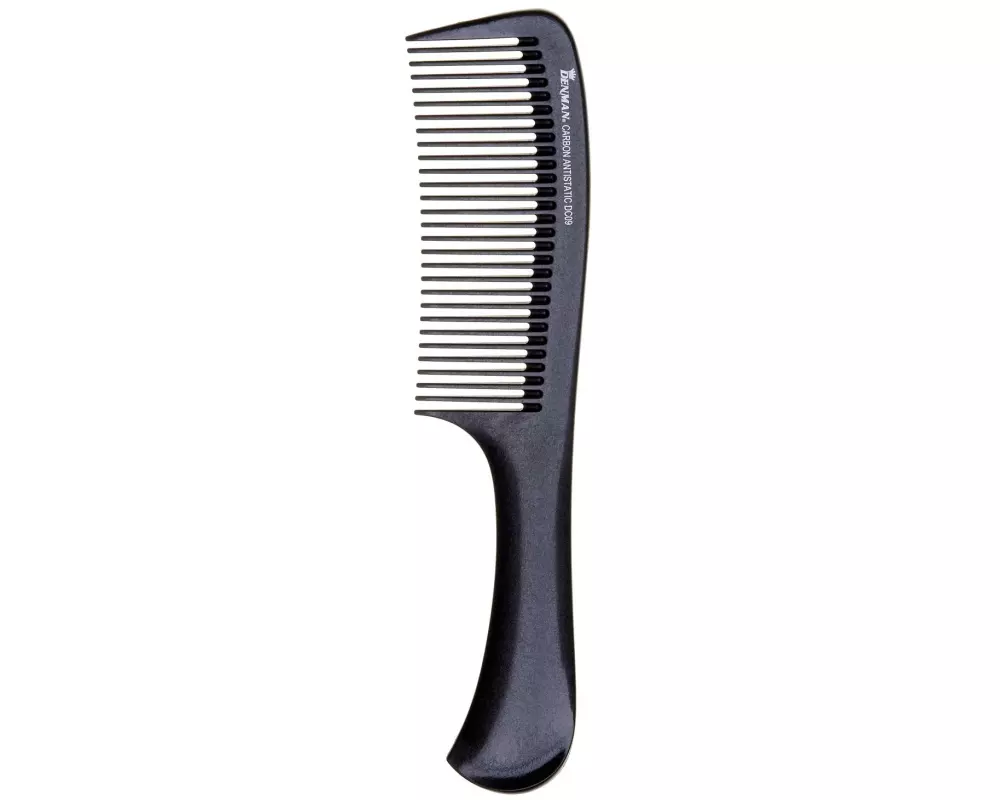 DENMAN Carbon Handle Comb Styling-Kamm Carbon Schwarz 220 mm
