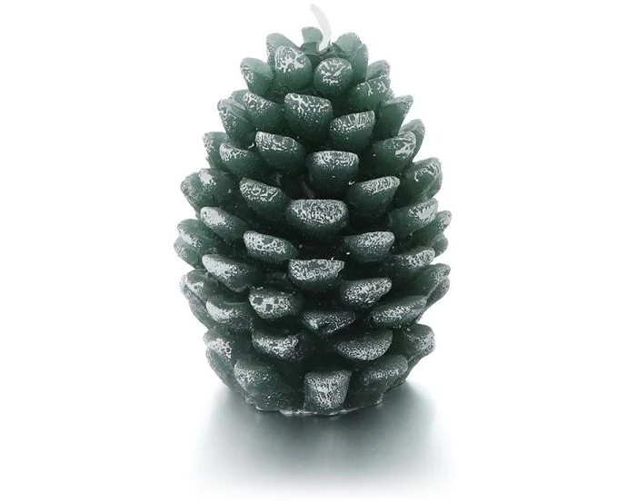 balthasar Weihnachtskerze Pinecone Grün, 1 Stück